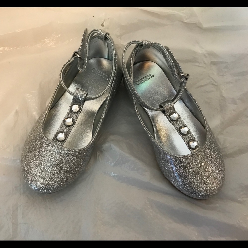 Gymboree Silver Glittery Dress shoes